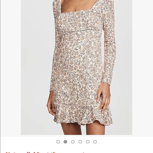 NWOT FREE PEOPLE BOHEMIAN MINI DRESS FLORAL PRINT - Picture 1 of 11